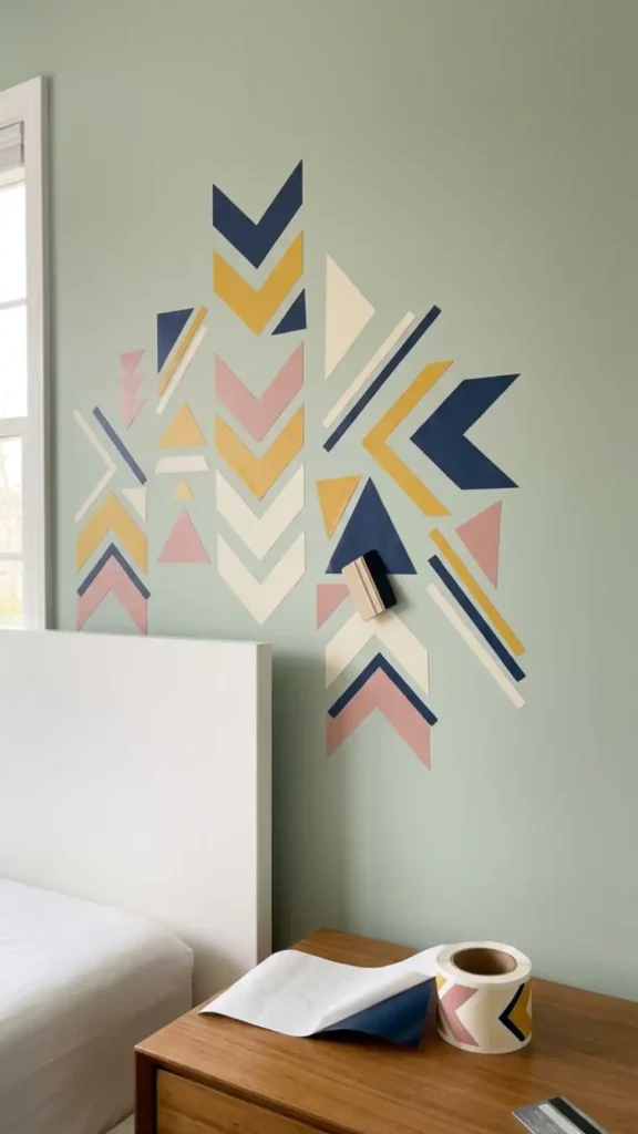 peel and stick renter friendly wall art