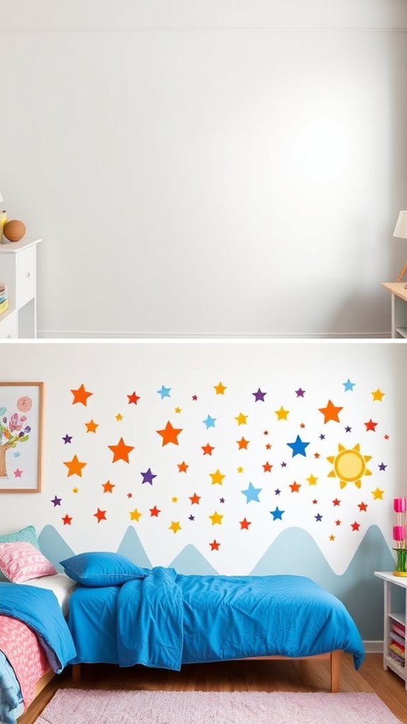 peel and stick renter friendly wall art