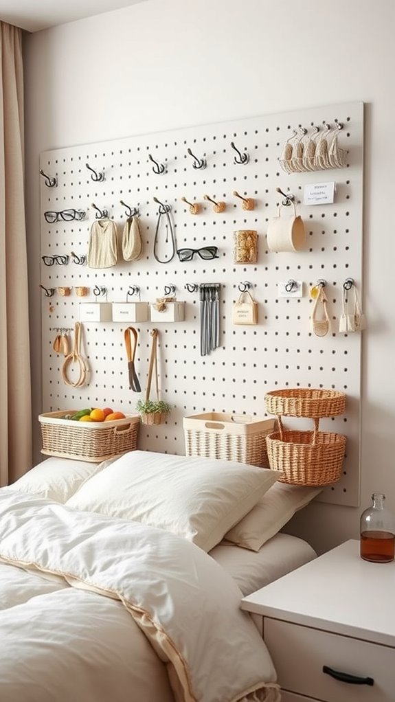 pegboard modular wall mounted storage