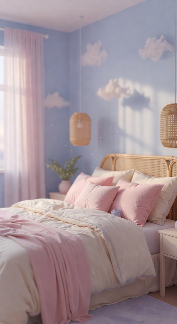 periwinkle with softened pastels