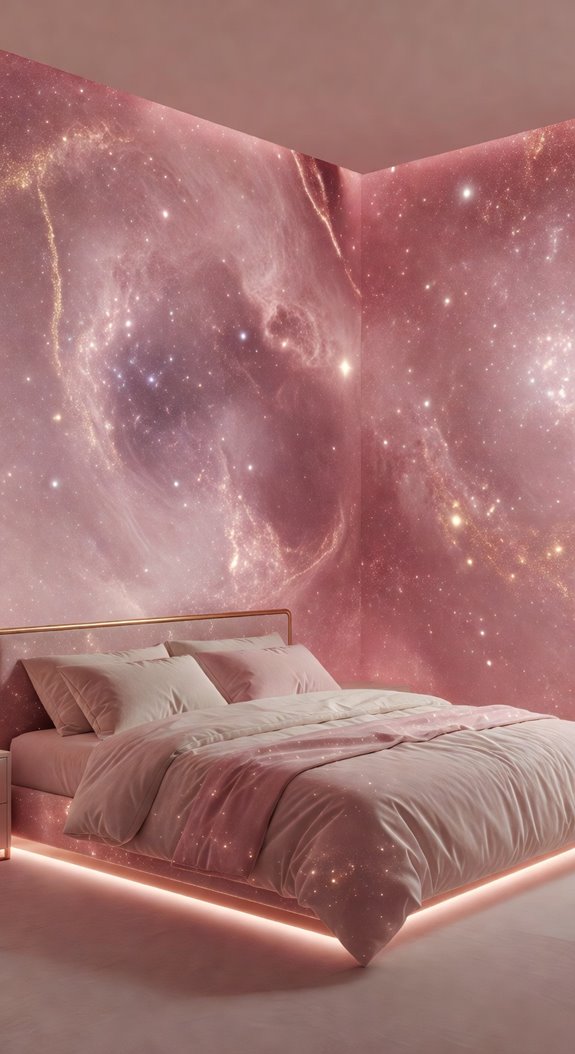 pink galaxy wallpaper cosmic depth and glow