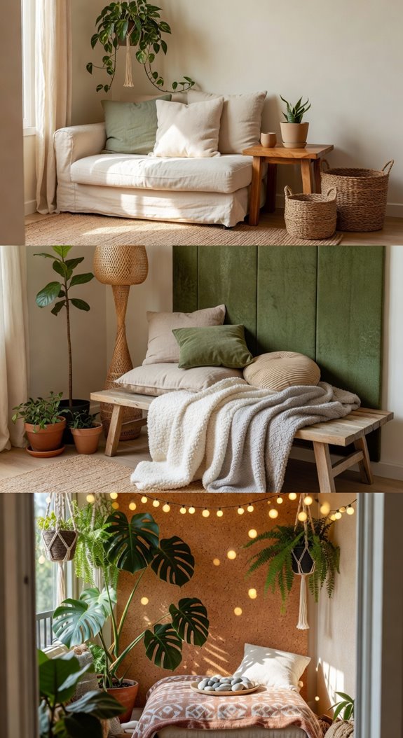 plants textures compact chill room