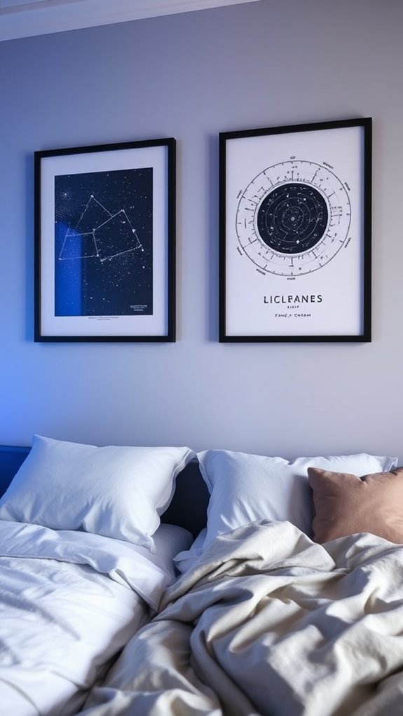 printable star maps inspire cosmic bedroom decor