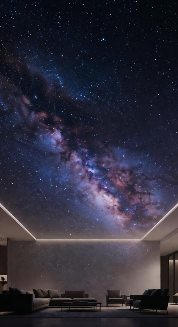 projector ceiling transforms space atmosphere