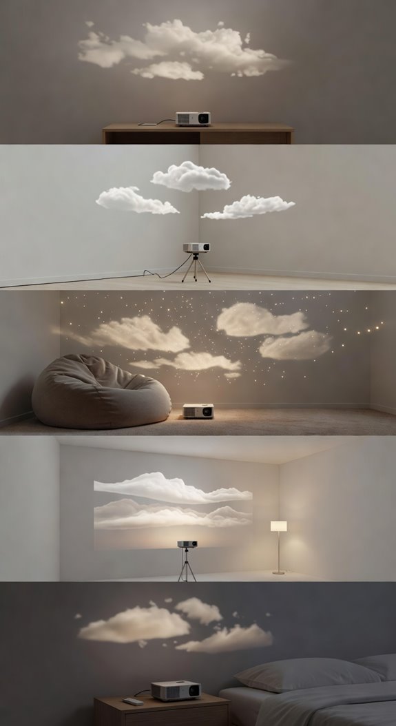 projector clouds no permanent changes