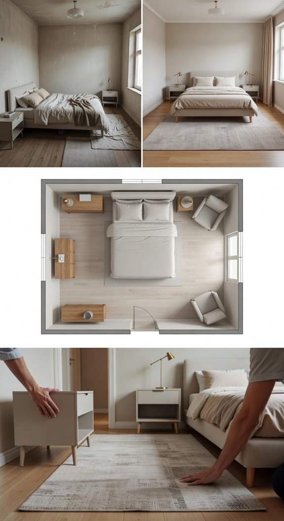 rearrange furniture for flow