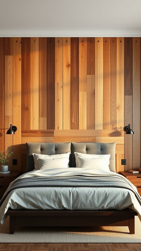 reclaimed wood wall backdrop