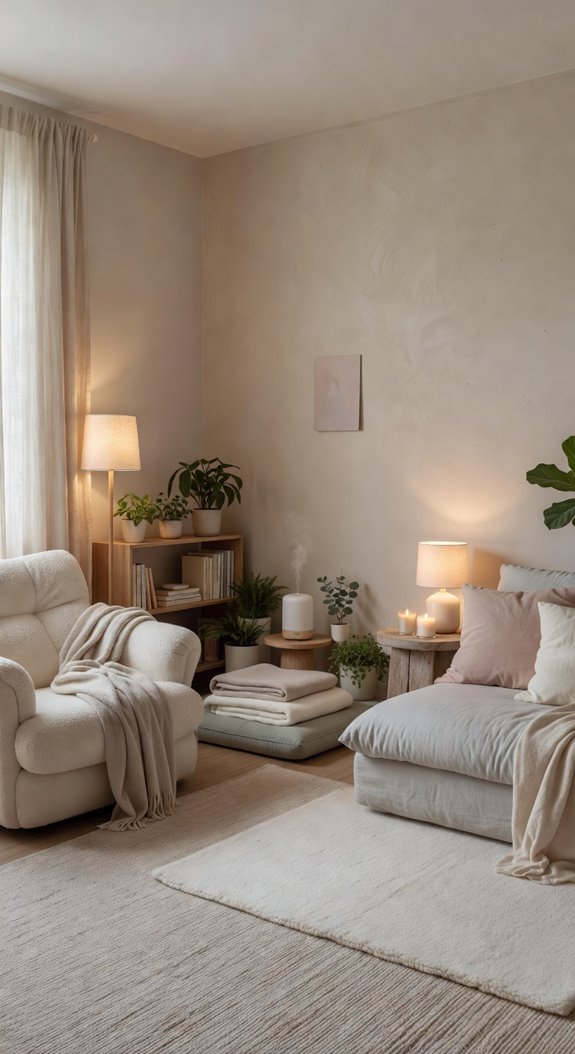 relaxing bedroom retreat nook