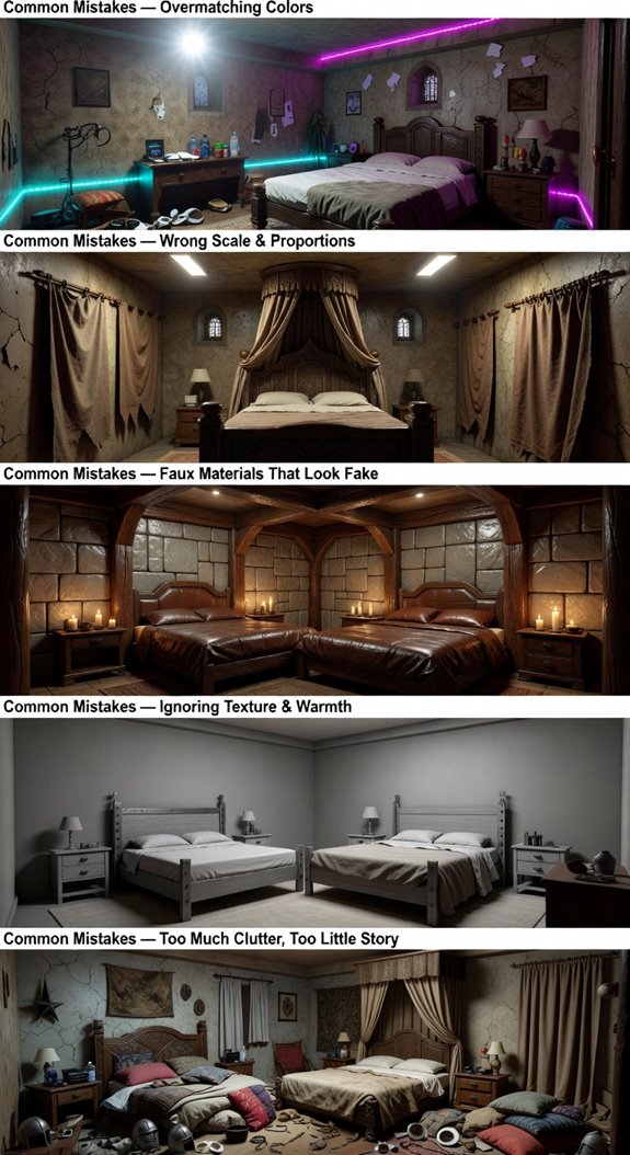 restrained medieval bedroom aesthetics