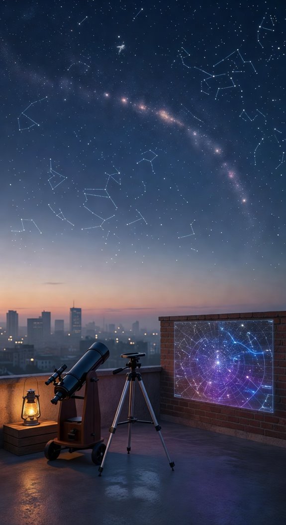 rooftop stargazing setup essentials