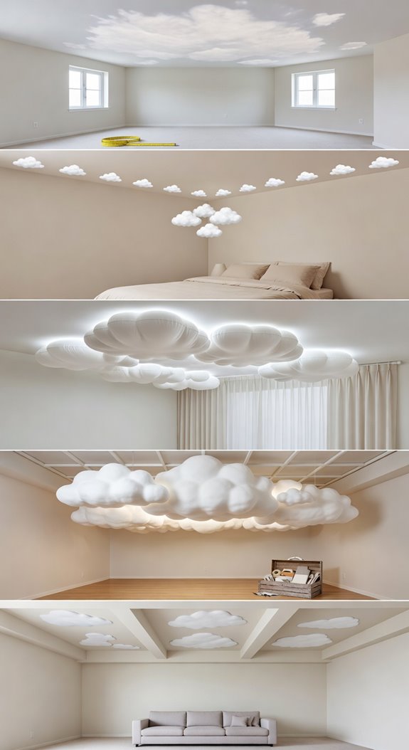 room size budget cloud ceiling choices