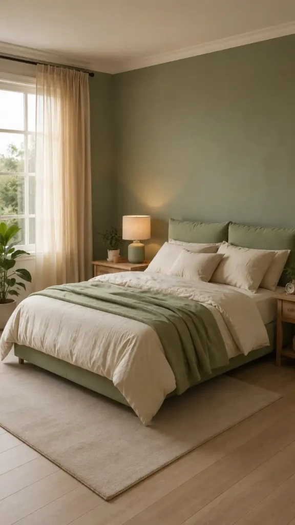 sage walls ivory accents