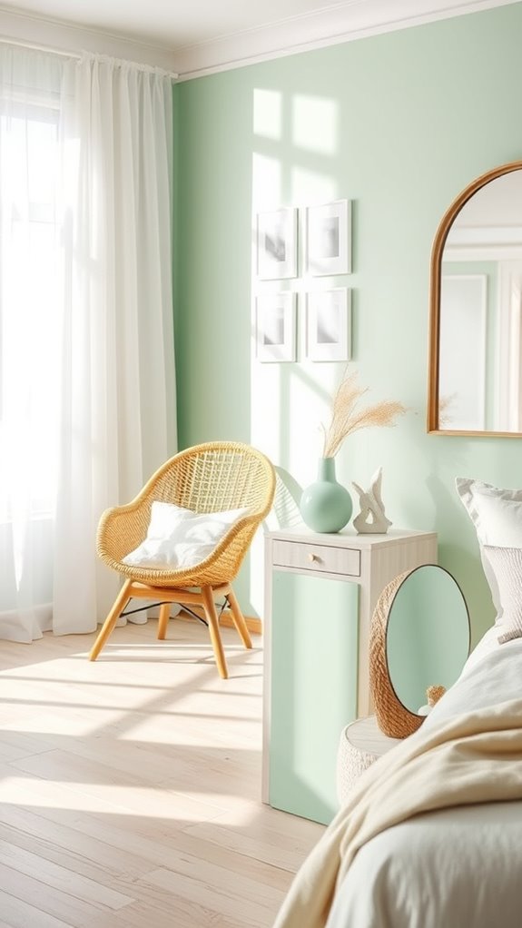seafoam green promotes refreshing melatonin friendly bedrooms