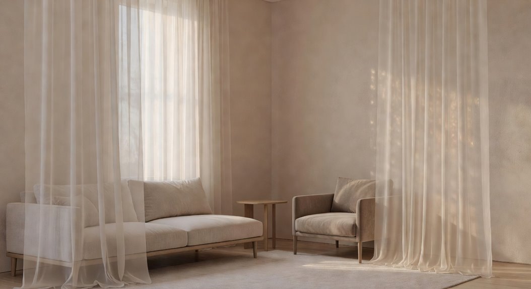 seamless tonal sheer curtains