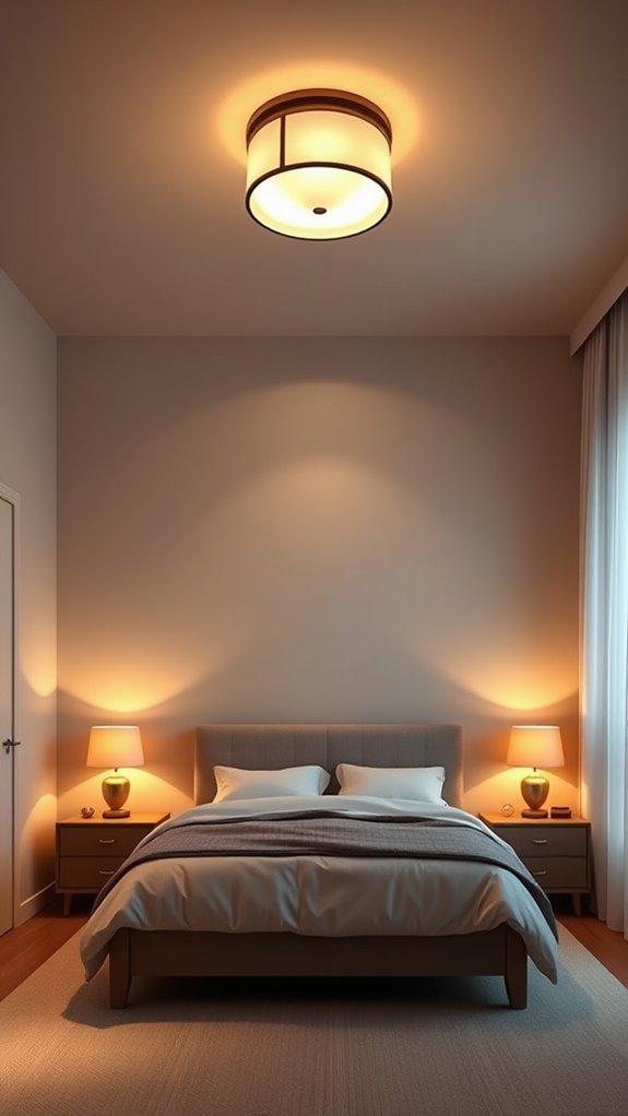 semi flush ceiling light details