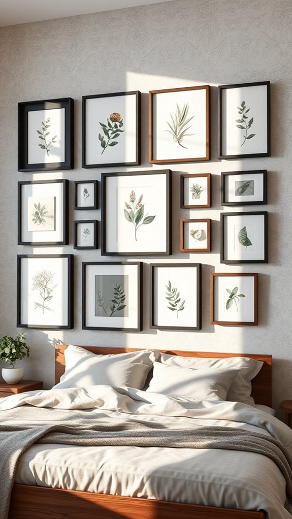 shadow box gallery with shadows