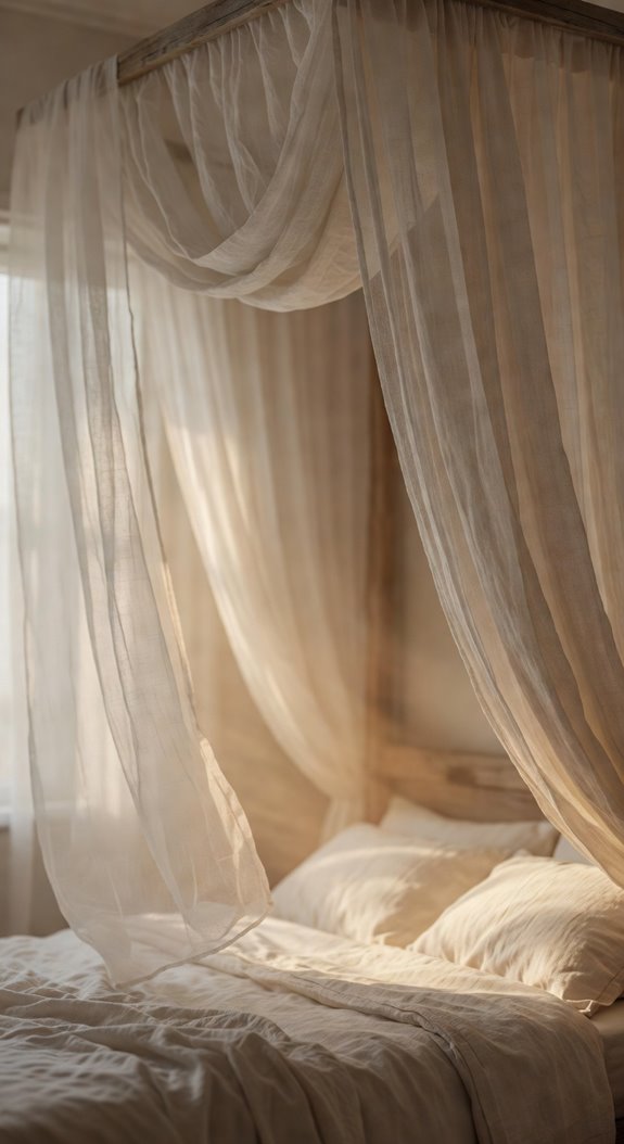 sheer drapes diffuse soft light