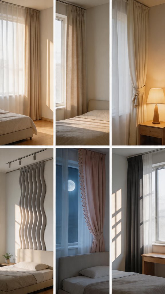 sheer neutral curtains heighten calmness