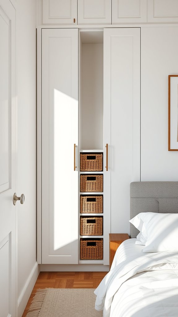 slim vertical storage fulfills space efficient needs