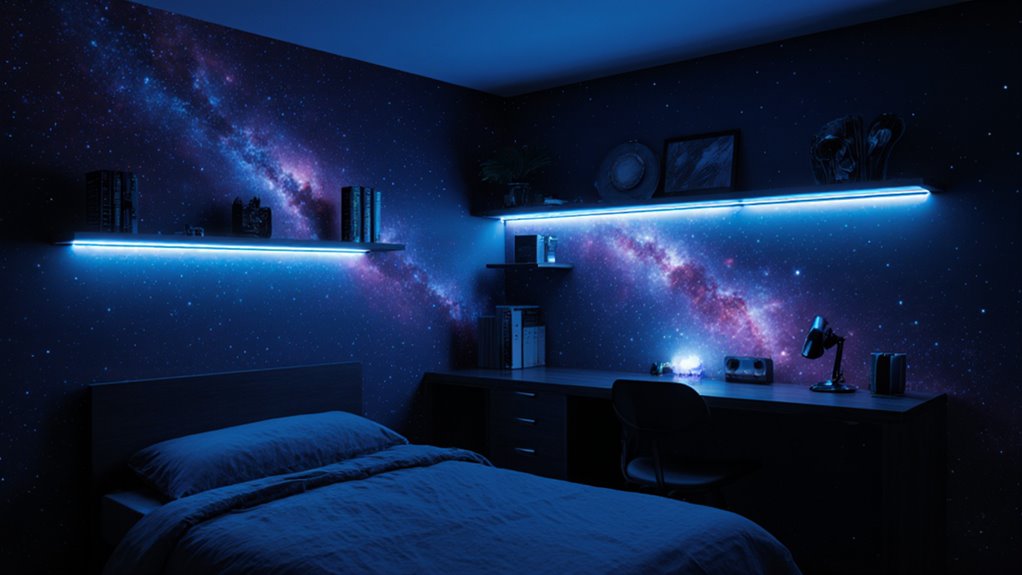 small space galaxy bedroom inspirations