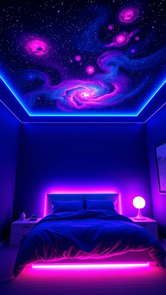 smart rgb lighting for galaxy bedroom