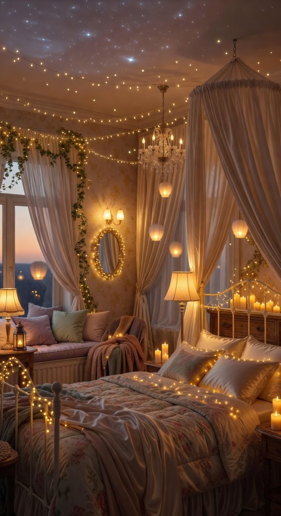 soft amber lighting ambiance fairycore