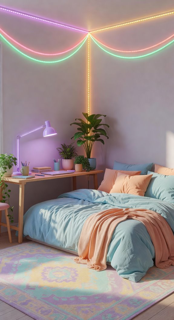 soft blues and greens calm warm neutrals comfort