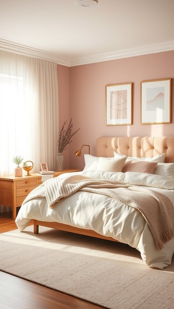 soft blush bedroom foundation for growth