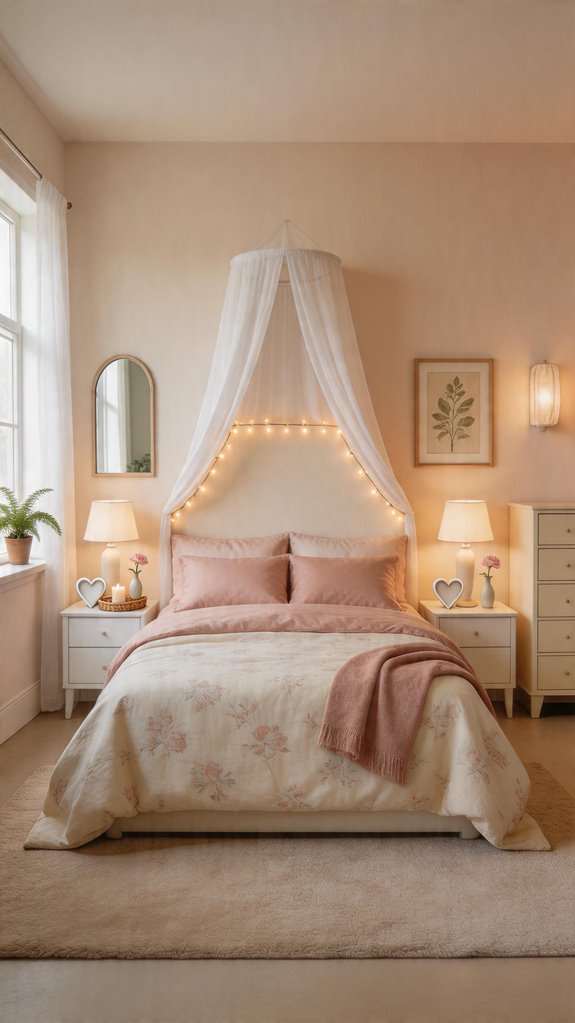 soft blush warm lighting refined romance