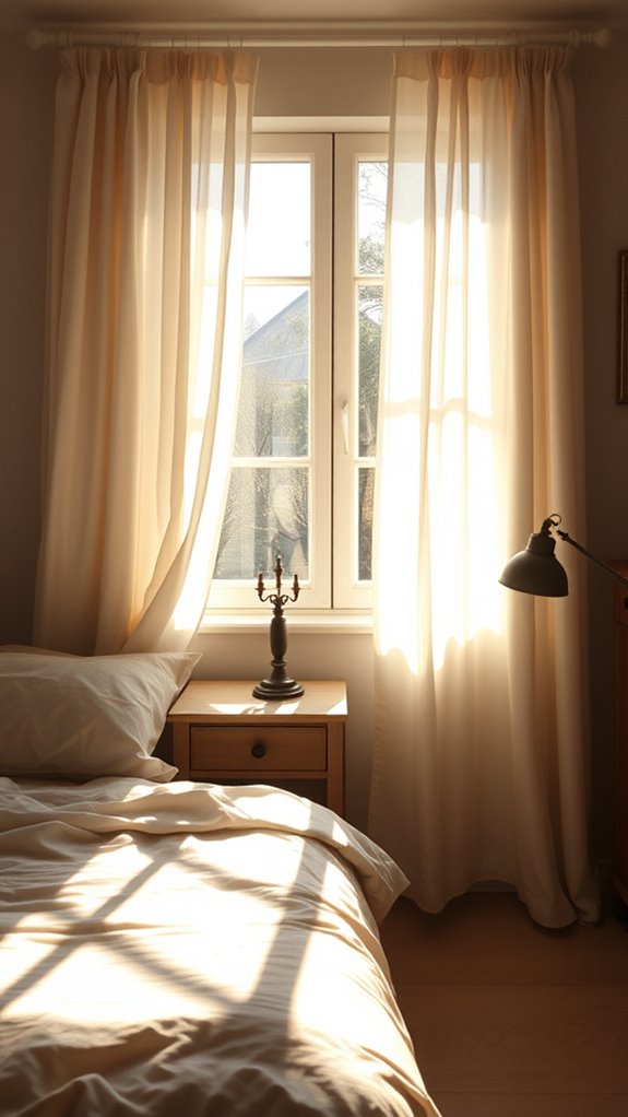 soft diffused natural light curtains