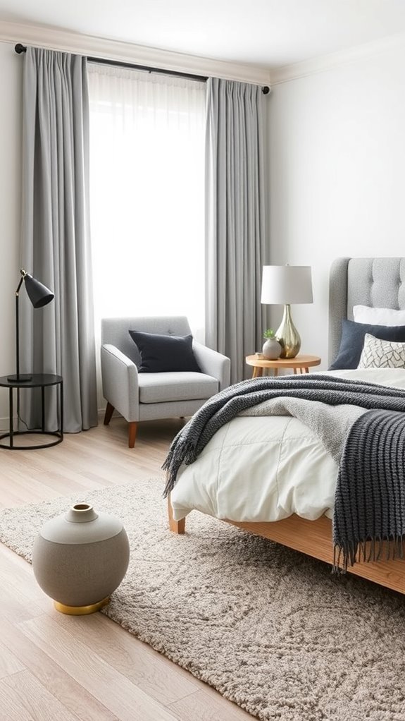 soft gray contrast layered depth