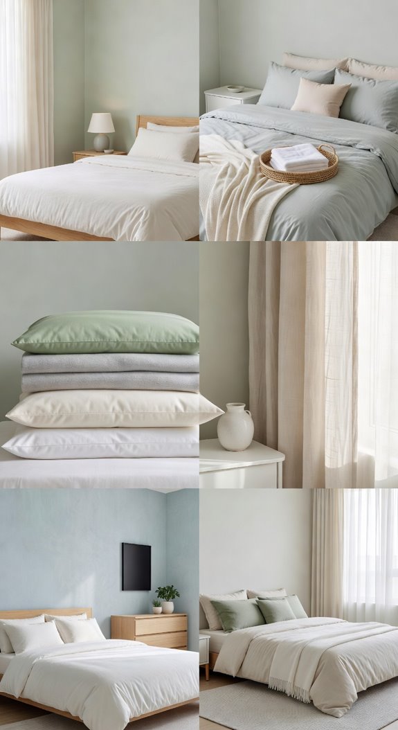 soft hues promote restful atmosphere