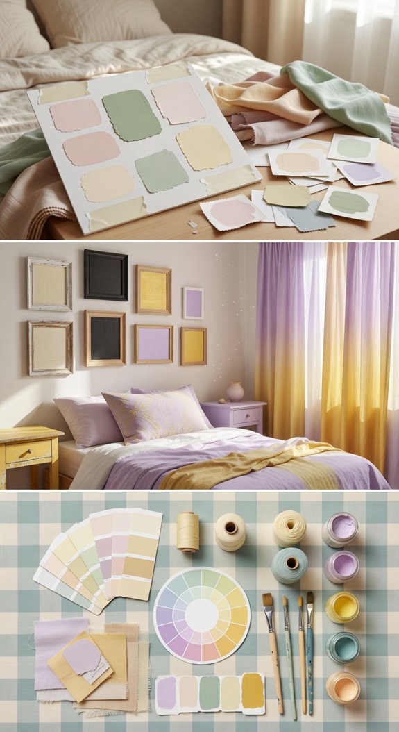 soft lavender sage green cream