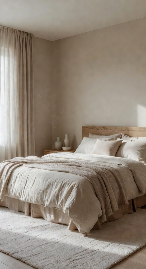 soft neutral linen bedding ambiance