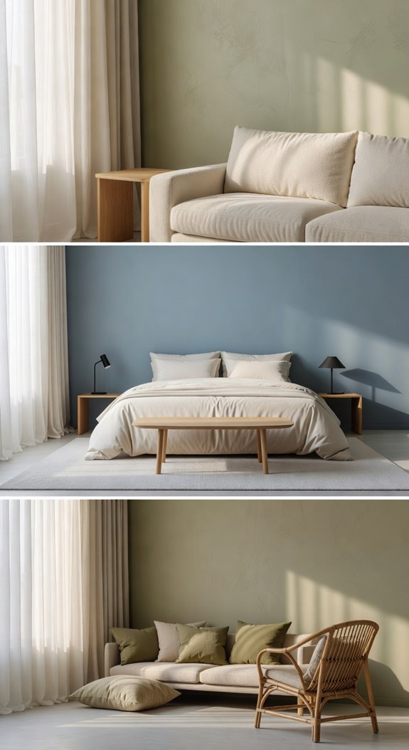soft neutrals muted tones layered depth