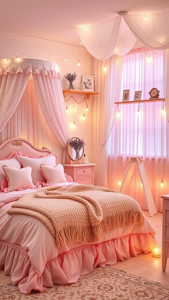 soft pastel bedroom dreamscape layering