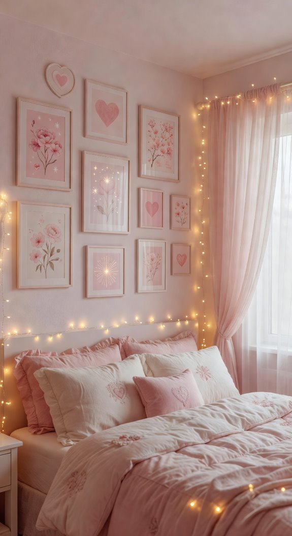 soft romantic wall art ideas