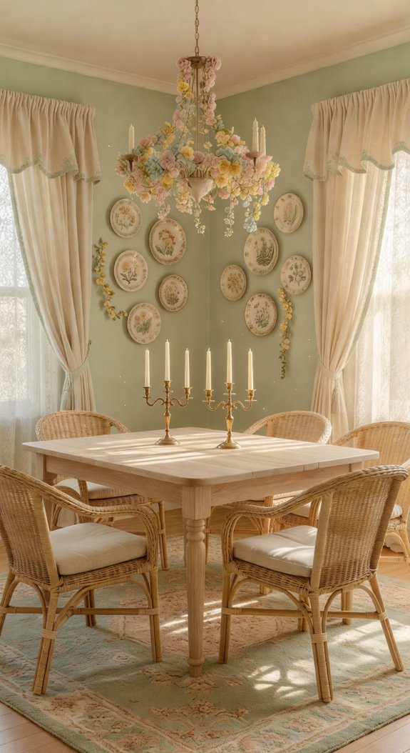 soft sage and cream dining harmony