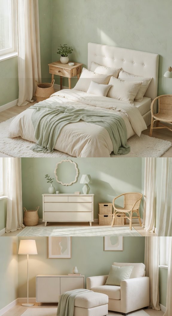 soft sage and cream retreat glow