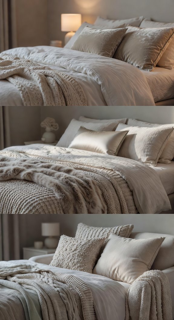 soft textures layered fabrics plush serenity