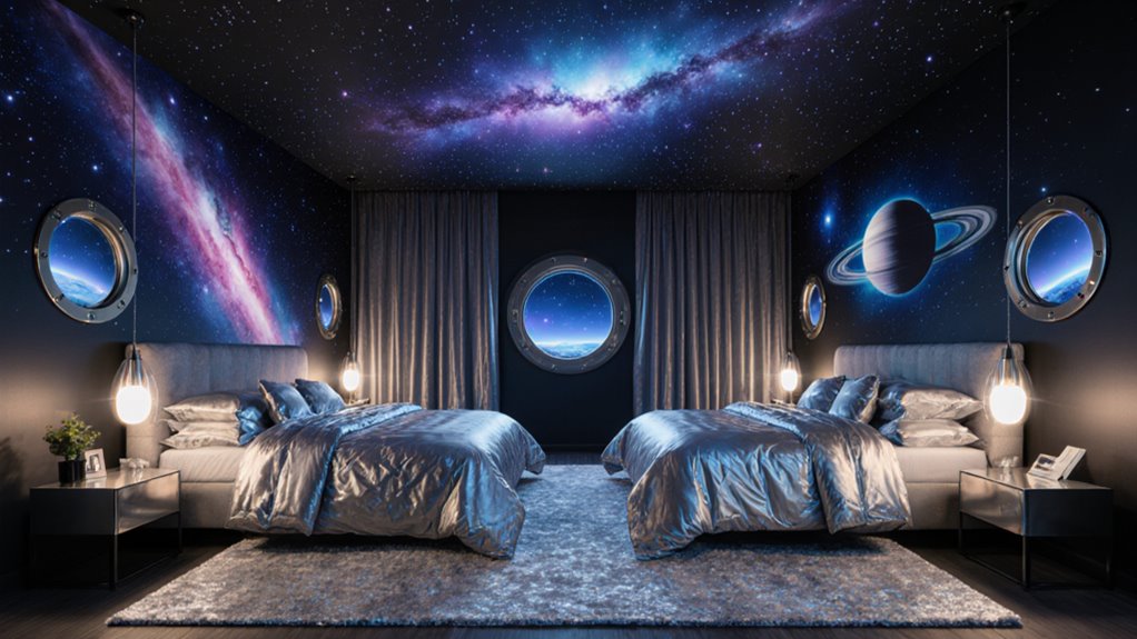 space themed bedrooms otherworldly planet vibes