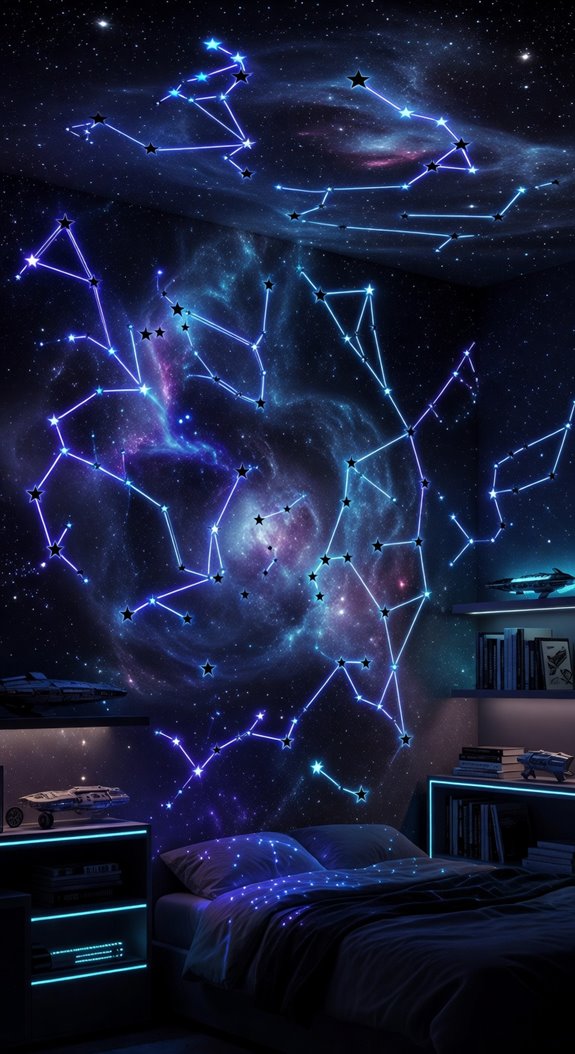 spacecore constellation wall art depth
