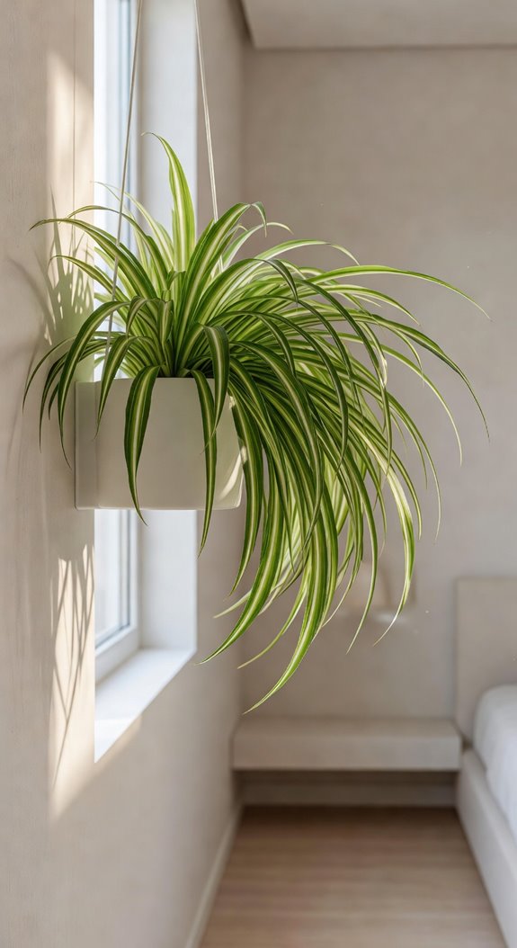 spider plant thrives on neglect