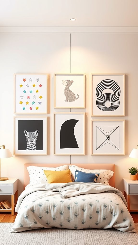 split gallery for two kids