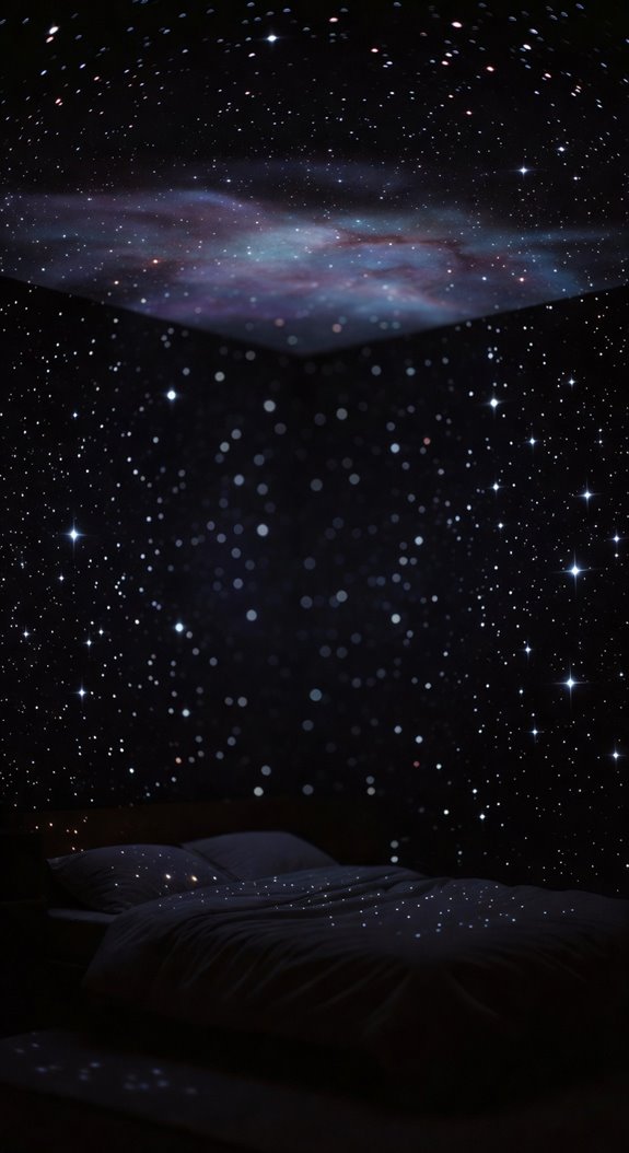 star pattern night projector with adjustable brightness