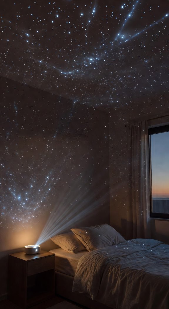 star projector adds perceived depth illusion