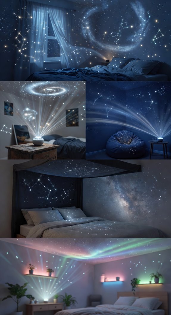 star projector transforms ceiling skyscape