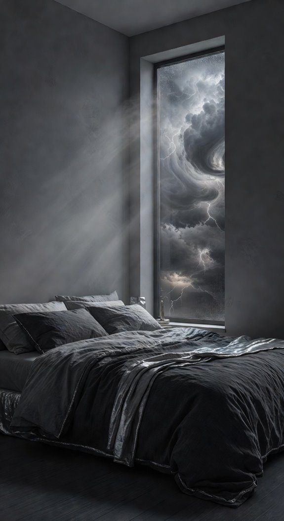stormy charcoal silver velvet atmosphere