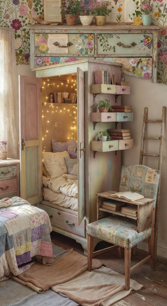 storybook inspired thrifted furniture transformation