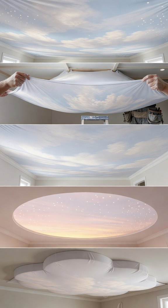 stretch fabric ceiling sky diffusion